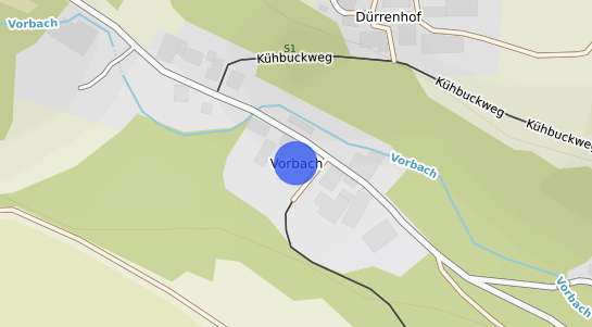 Bodenrichtwertkarte Rothenburg ob der Tauber Vorbach